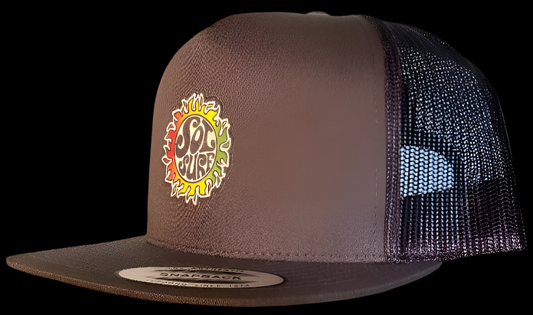 Sol Surf Five Panel Flat Bill Trucker Hat