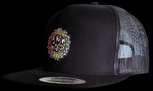 Sol Surf Five Panel Flat Bill Trucker Hat