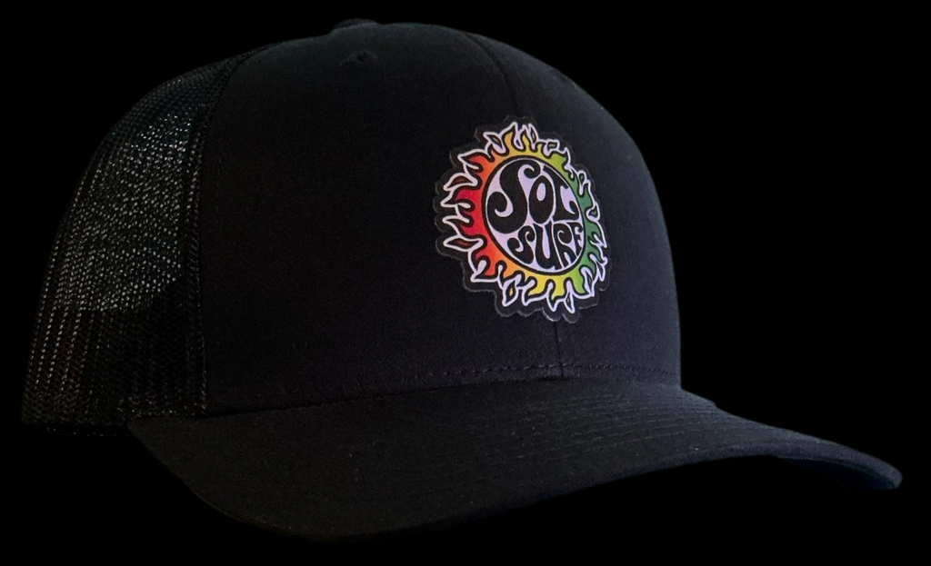 Sol Surf Six Panel Pre Curved Visor Trucker Hat