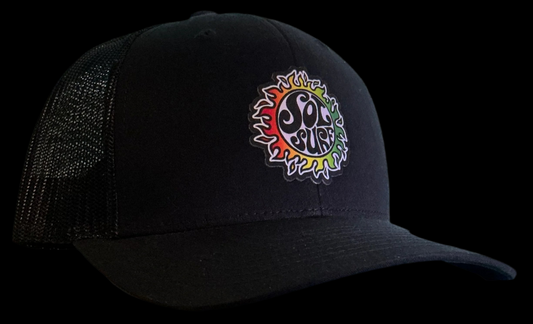 Sol Surf Six Panel Pre Curved Visor Trucker Hat