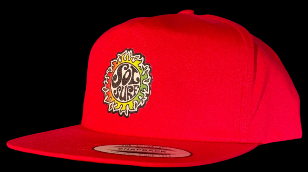 Sol Surf Five Panel Flat Bill Hat