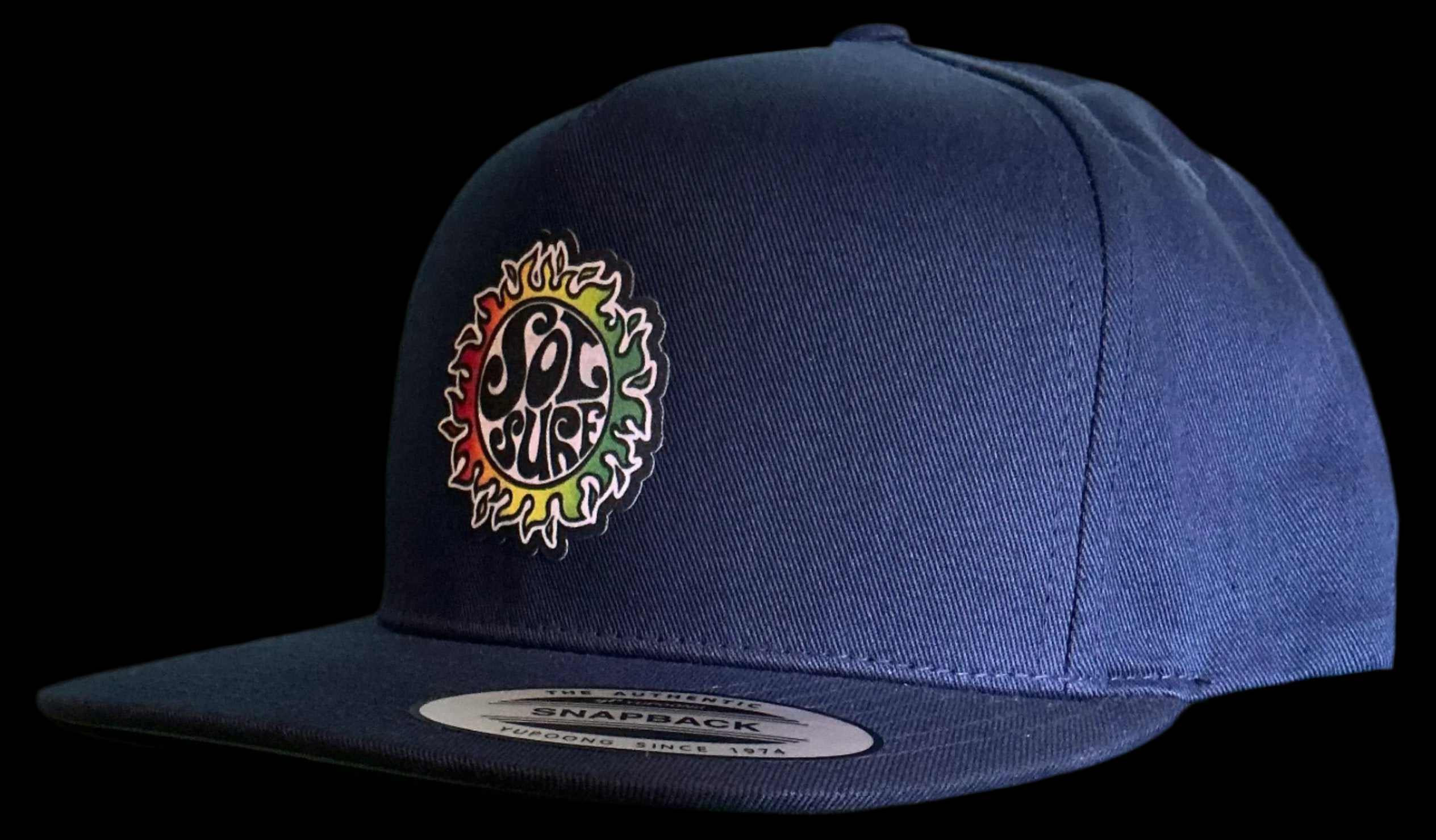 Sol Surf Five Panel Flat Bill Trucker Hat