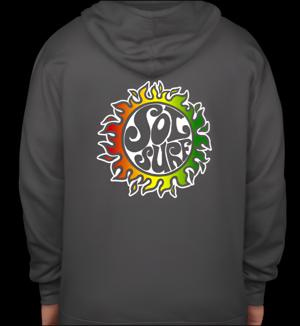Sol Surf Front Zip Hooded Sweatshirt