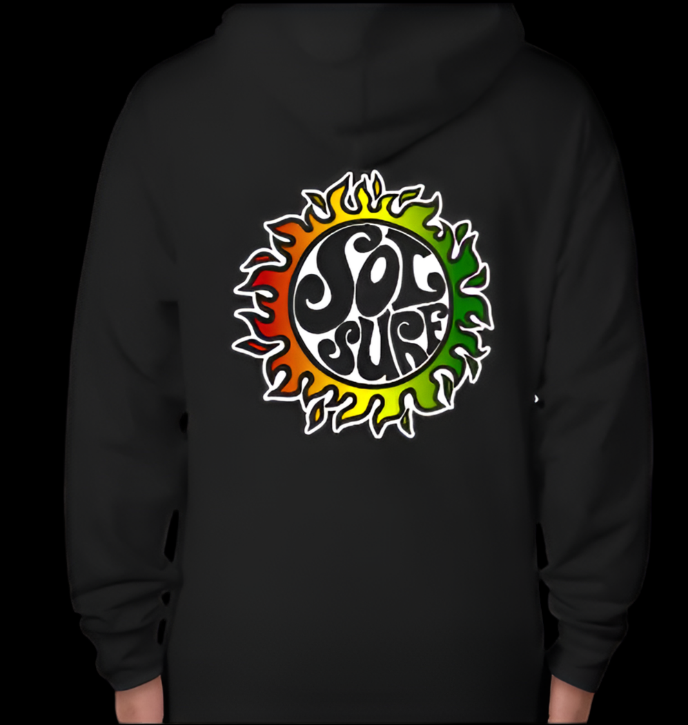 Sol Surf Front Zip Hooded Sweatshirt