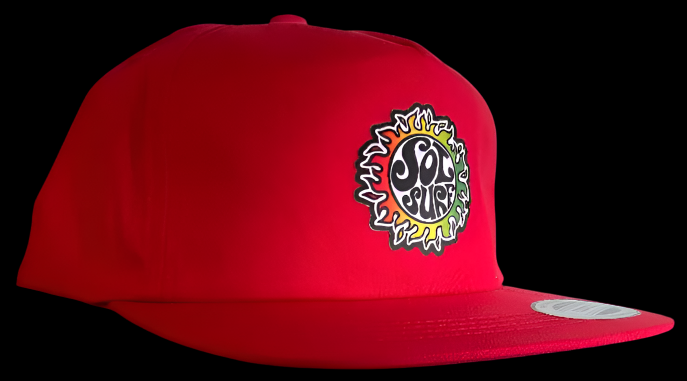 Sol Surf Five Panel Flat Bill Hat