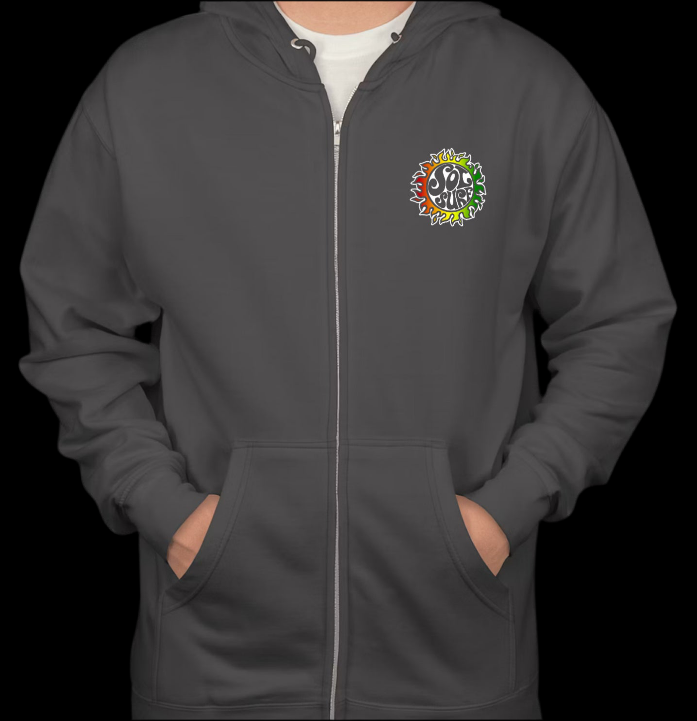 Sol Surf Front Zip Hooded Sweatshirt