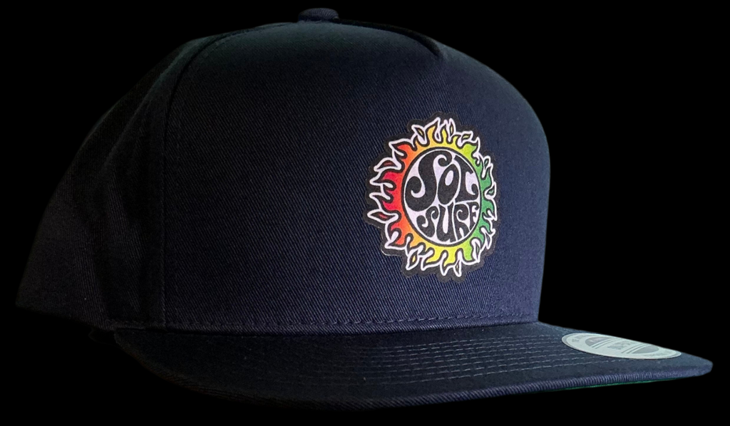 Sol Surf Five Panel Flat Bill Trucker Hat