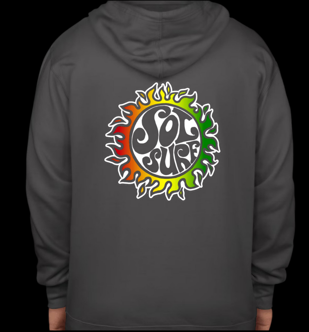 Sol Surf Front Zip Hooded Sweatshirt