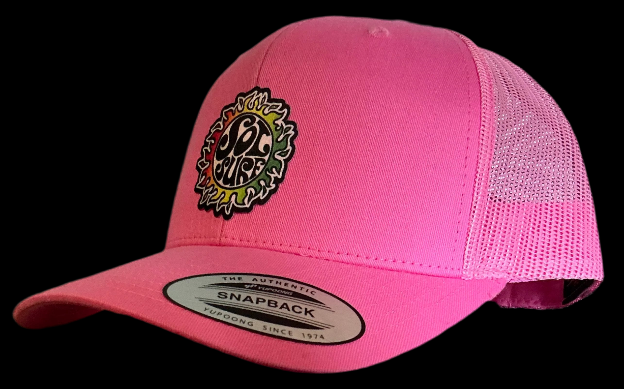 Sol Surf Six Panel Flat Bill Trucker Hat