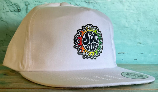 Sol Surf Five Panel Flat Bill Hat