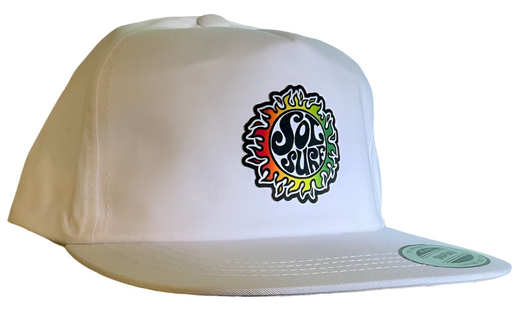 Sol Surf Five Panel Flat Bill Hat